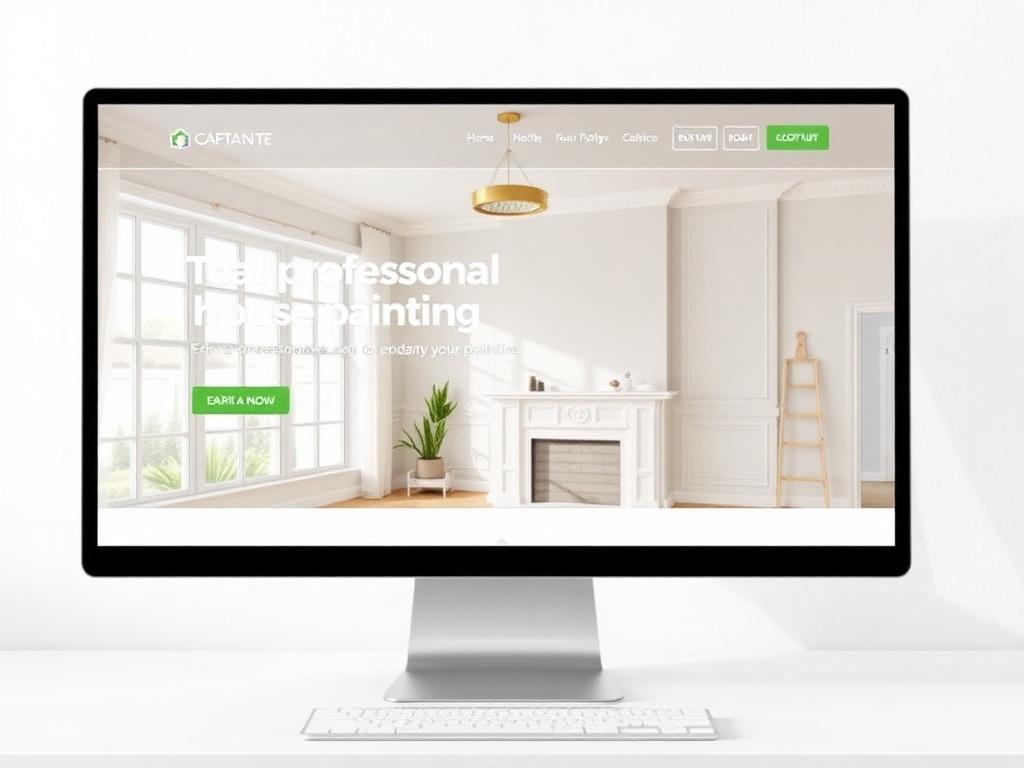 Voorbeeldwebsite voor een schildersbedrijf